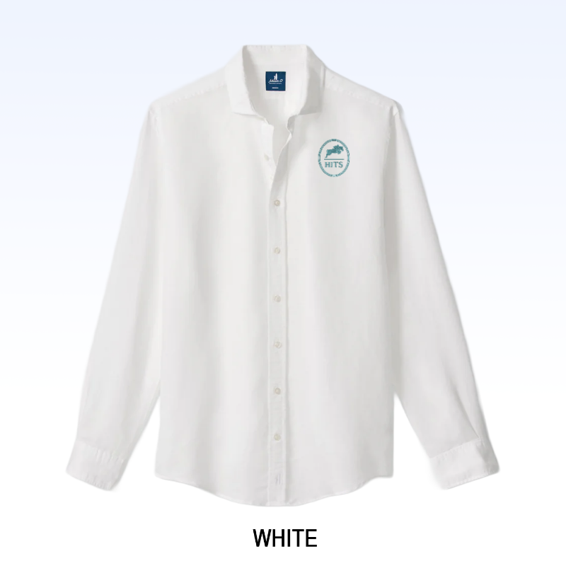 JOHNNIE-O LINEN BLEND BUTTON DOWN SHIRT - MCCARTHY SOLID