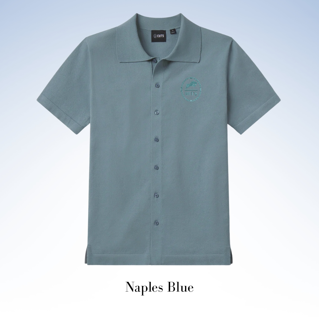 CUTS CLOTHING RIVIERA KNIT BUTTON UP